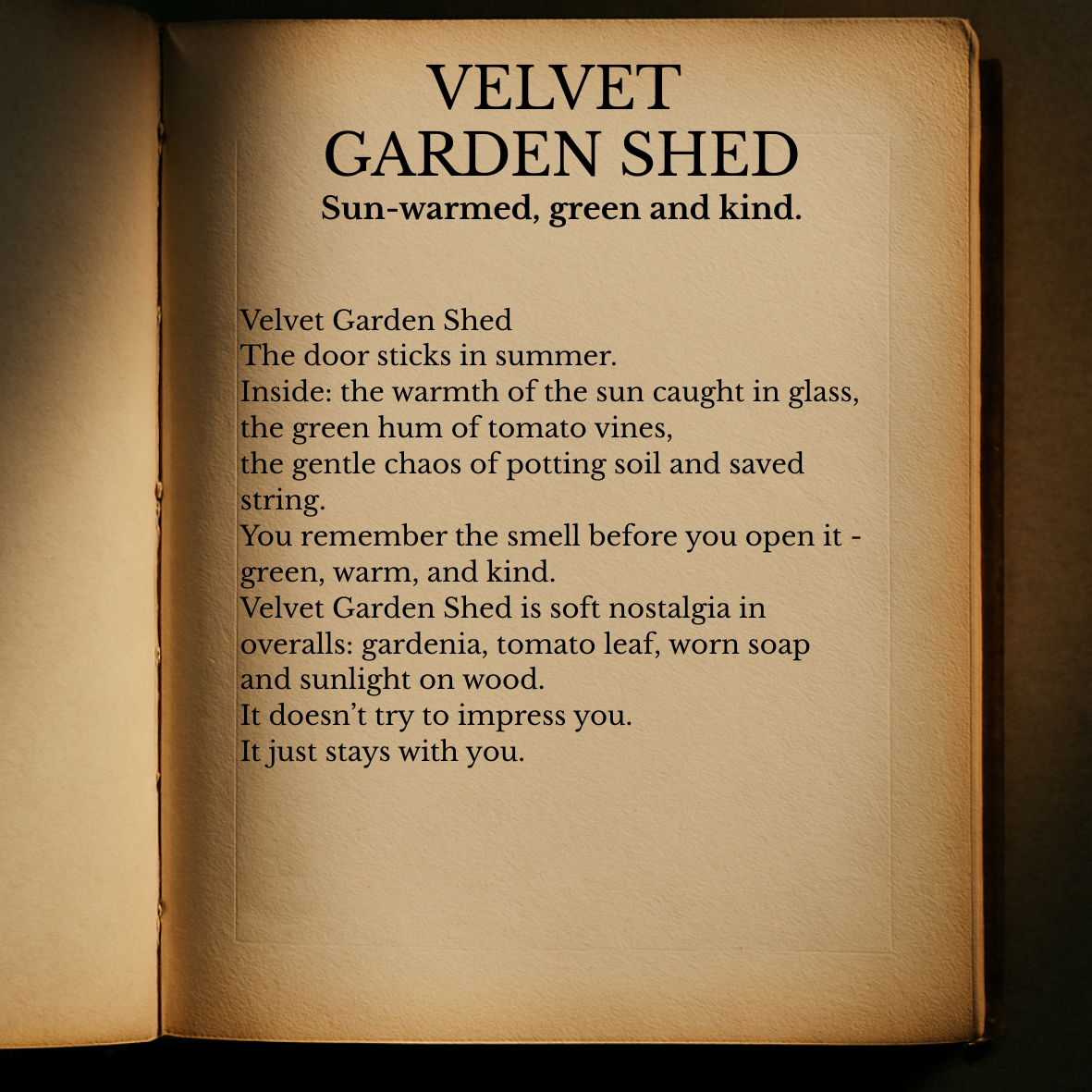 VELVET GARDEN SHED 100ml Room Mist